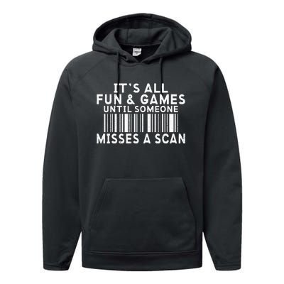 Its All Fun And Games Until Someone Misses A Scan Postal Performance Fleece Hoodie