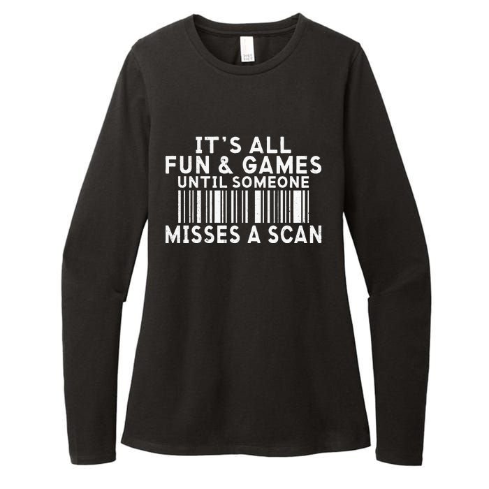 Its All Fun And Games Until Someone Misses A Scan Postal Womens CVC Long Sleeve Shirt