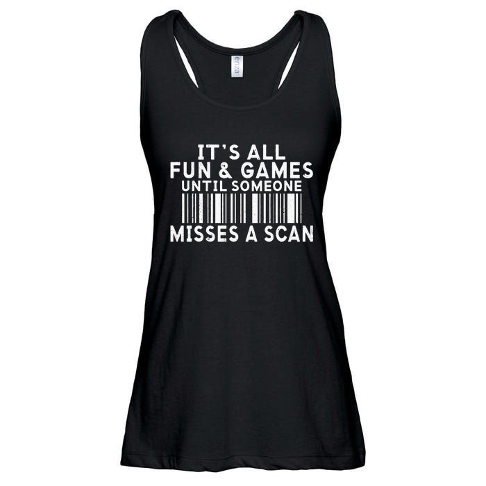 Its All Fun And Games Until Someone Misses A Scan Postal Ladies Essential Flowy Tank