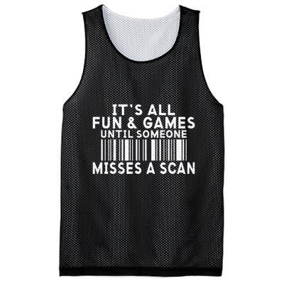 Its All Fun And Games Until Someone Misses A Scan Postal Mesh Reversible Basketball Jersey Tank