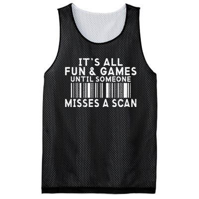 Its All Fun And Games Until Someone Misses A Scan Postal Mesh Reversible Basketball Jersey Tank