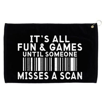 Its All Fun And Games Until Someone Misses A Scan Postal Grommeted Golf Towel