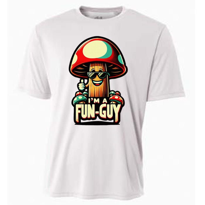 IM A Fun Guy Amusing Mushroom EnthusiastS Funny Pun Cooling Performance Crew T-Shirt