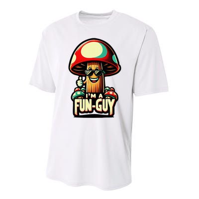 IM A Fun Guy Amusing Mushroom EnthusiastS Funny Pun Performance Sprint T-Shirt