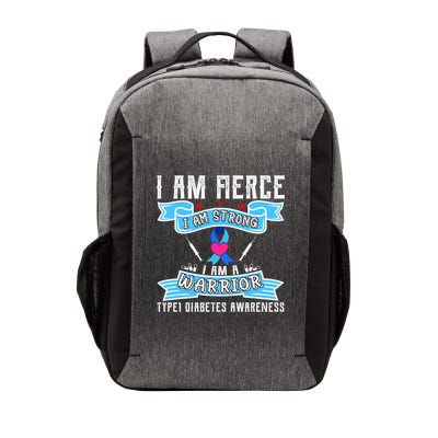 I Am Fierce Strong A Warrior Type 1 Diabetes Awareness Vector Backpack
