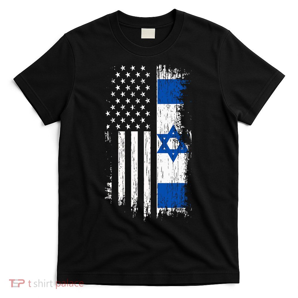 Israeli American Flag Pride Israel Usa T-Shirt