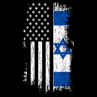 Israeli American Flag Pride Israel Usa Impact Tech Backpack