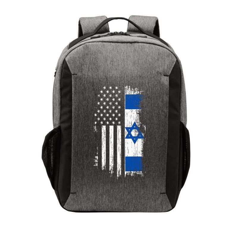 Israeli American Flag Pride Israel Usa Vector Backpack