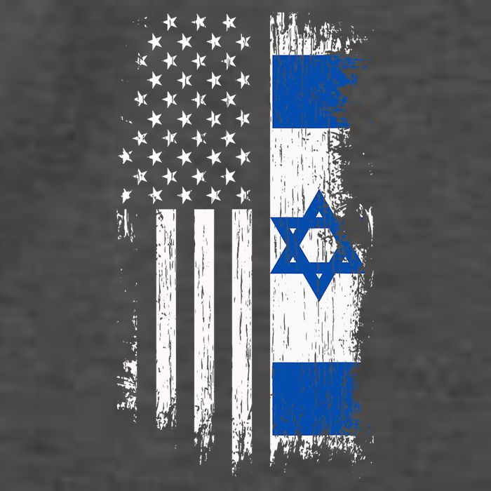 Israeli American Flag Pride Israel Usa Vector Backpack