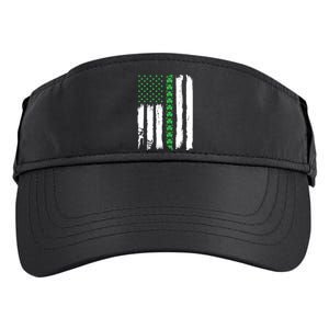 Irish American Flag Meaningful Gift St Patrick's Day Sweater Adult Drive Performance Visor