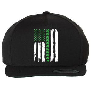 Irish American Flag Meaningful Gift St Patrick's Day Sweater Wool Snapback Cap