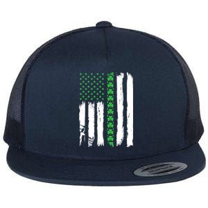 Irish American Flag Meaningful Gift St Patrick's Day Sweater Flat Bill Trucker Hat