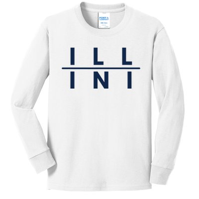 Illinois Athletics Fans Kids Long Sleeve Shirt