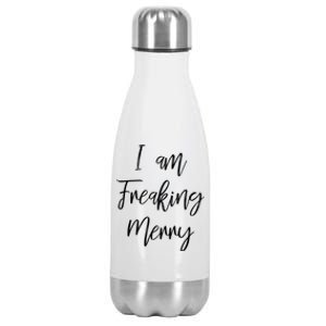 I Am Freaking Merry Funny Christmas Holiday Gift Lt Gift Stainless Steel Insulated Water Bottle