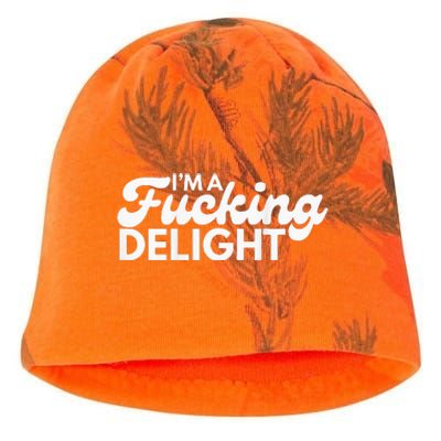 Im A Fucking Delight Funny Sarcasm Kati - Camo Knit Beanie