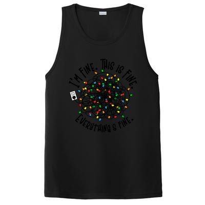 I Am Fine This Is Fine Everything Is Fine MomS Christmas Gift PosiCharge Competitor Tank