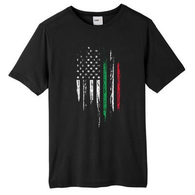 Italian American Flag Combo Italy USA Italia Patriotic Gift Tall Fusion ChromaSoft Performance T-Shirt