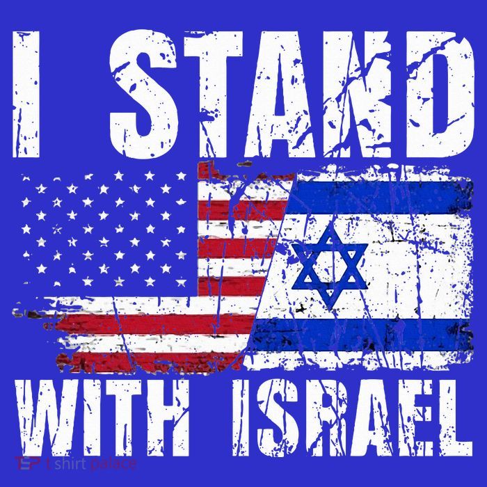 Israeli American Flag Pride Israel Usa Star Of Jerusalem Premium T-Shirt