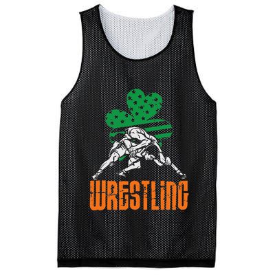 Irish American Flag Shamrock Wrestling St. Patricks Day Mesh Reversible Basketball Jersey Tank