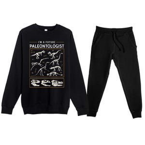 Im A Future Paleontologist Premium Crewneck Sweatsuit Set