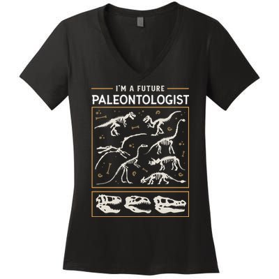 Im A Future Paleontologist Women's V-Neck T-Shirt