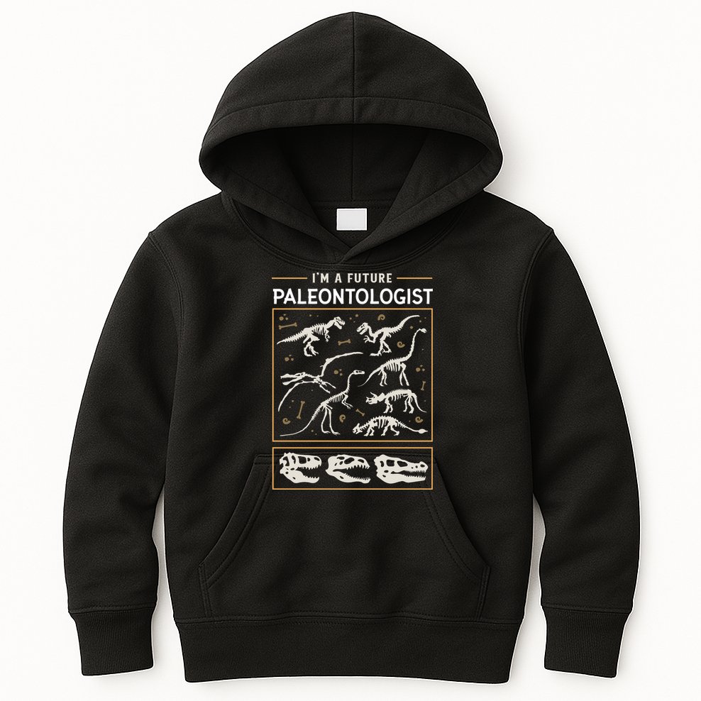 Im A Future Paleontologist Kids Hoodie
