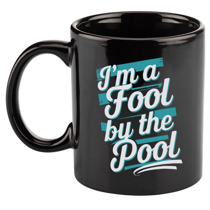 IM A Fool By The Pool Funny Swimming Team Swim Lover Joke 11oz C Handle Ceramic Mug