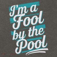 IM A Fool By The Pool Funny Swimming Team Swim Lover Joke Cotton Canvas Backpack