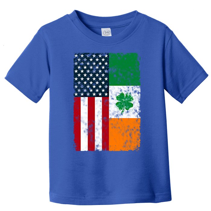 Ireland American Flag Dual Citizen Patriotic Distressed Meaningful Gift Toddler T-Shirt