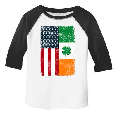 Ireland American Flag Dual Citizen Patriotic Distressed Meaningful Gift Toddler Fine Jersey T-Shirt