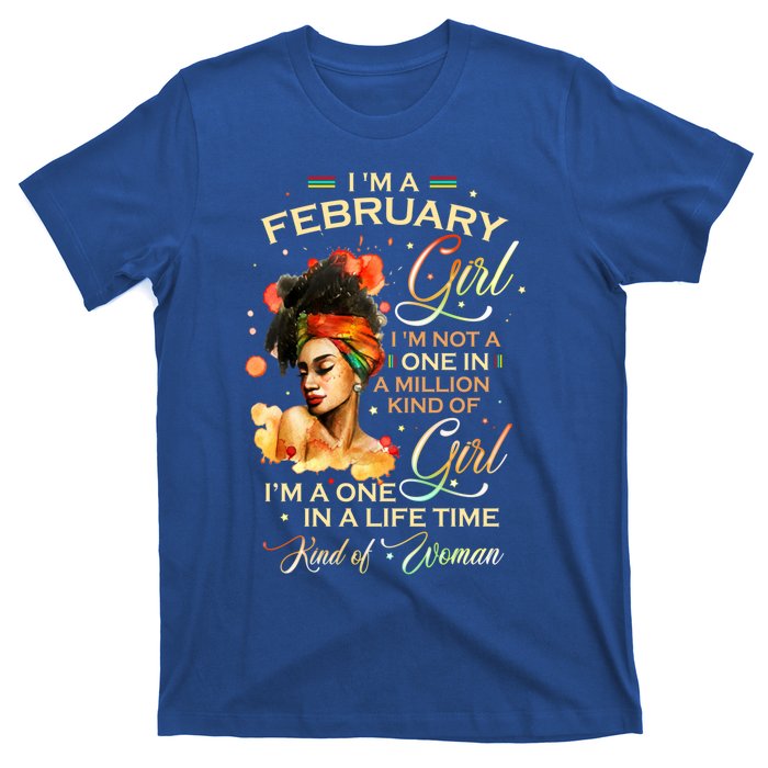 Im A February Black Aquarius Birthday Funny Gift Meaningful Gift T-Shirt