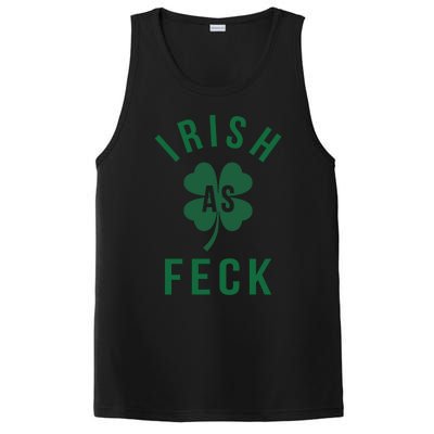 Irish As Feck Green Lucky Shamrock St Patrick's Day Gift PosiCharge Competitor Tank