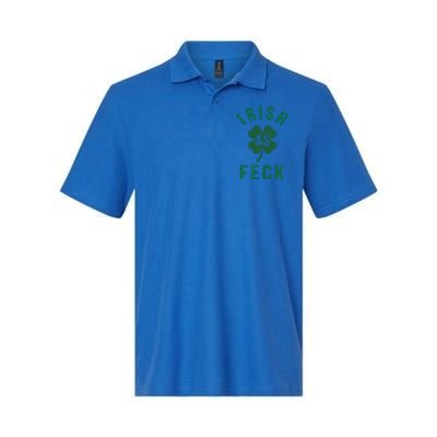 Irish As Feck Green Lucky Shamrock St Patrick's Day Gift Softstyle Adult Sport Polo