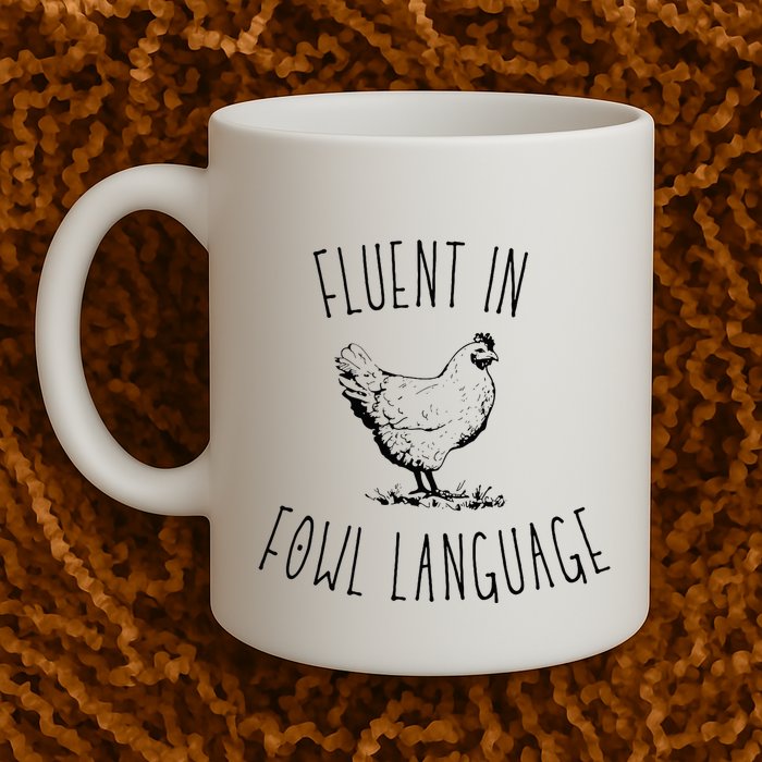 I Am Fluent In Fowl Language Coffee Mug
