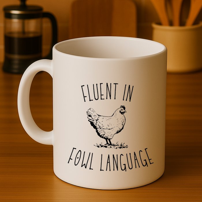 I Am Fluent In Fowl Language Coffee Mug