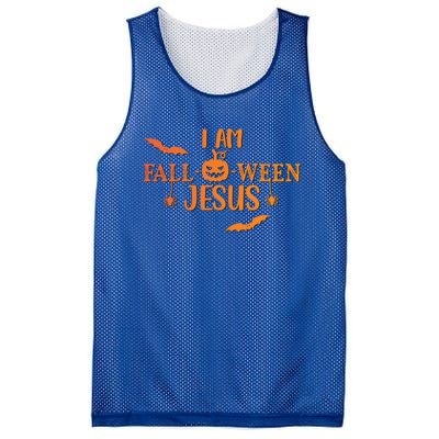 I Am Falloween Jesus Cute Christian Faith Halloween Meaningful Gift Mesh Reversible Basketball Jersey Tank