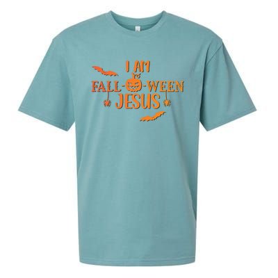 I Am Falloween Jesus Cute Christian Faith Halloween Meaningful Gift Sueded Cloud Jersey T-Shirt