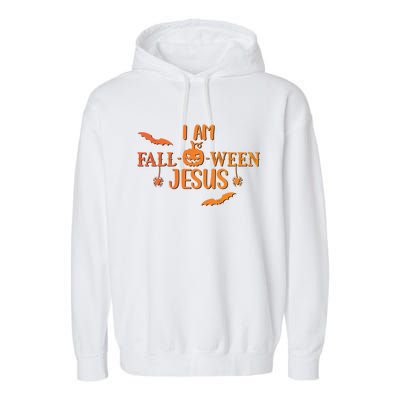 I Am Falloween Jesus Cute Christian Faith Halloween Meaningful Gift Garment-Dyed Fleece Hoodie