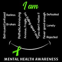 I Am Fine Mental Health Awareness Ribbon Green Impact Tech Backpack