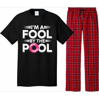 IM A Fool By The Pool Funny Swimming Team Swim Lover Joke Pajama Set