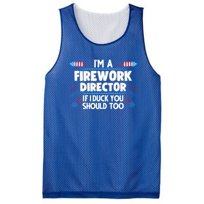 Im A Firework Director 4th Of July Gift Mesh Reversible Basketball Jersey Tank