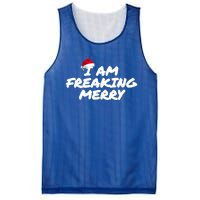 I Am Freaking Merry Christmas Cool Gift Mesh Reversible Basketball Jersey Tank