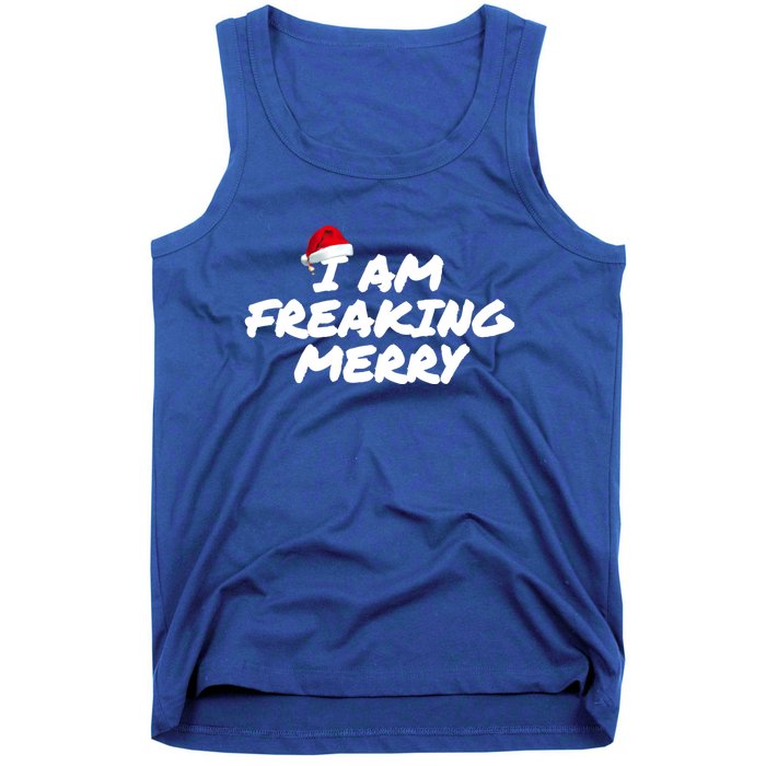 I Am Freaking Merry Christmas Cool Gift Tank Top