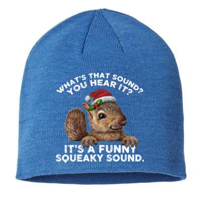 ItS A Funny Squeaky Sound Meaningful Gift Funny Christmas Squirrel Gift Sustainable Beanie