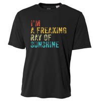 IM A Freaking Ray Of Sunshine Funny Sarcastic Cooling Performance Crew T-Shirt