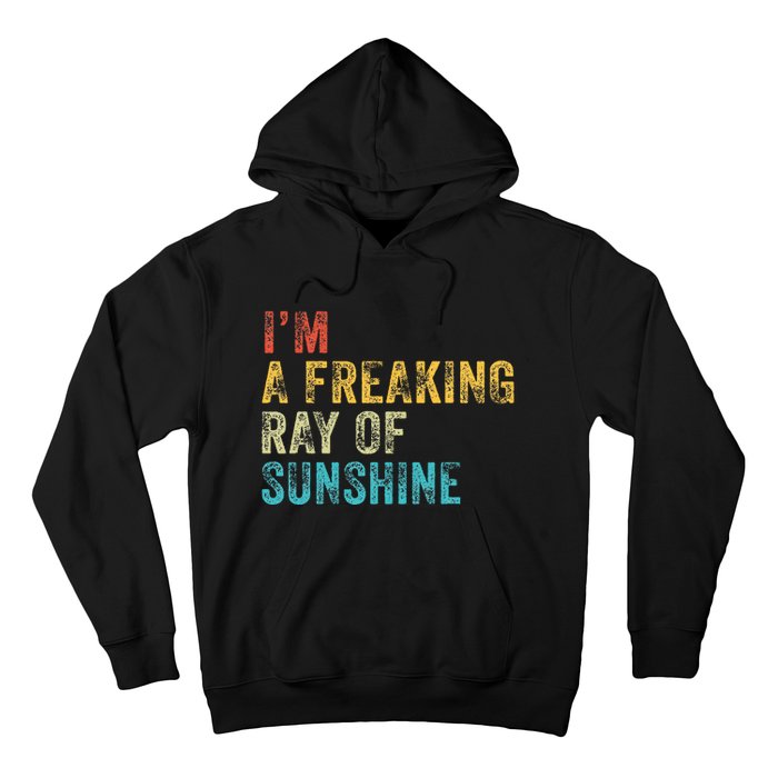 IM A Freaking Ray Of Sunshine Funny Sarcastic Hoodie