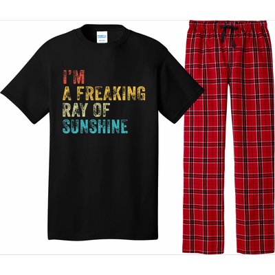 IM A Freaking Ray Of Sunshine Funny Sarcastic Pajama Set