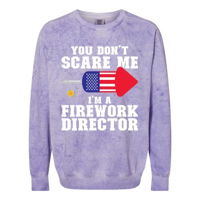 Im A Firework Director Firework Director Gift Colorblast Crewneck Sweatshirt