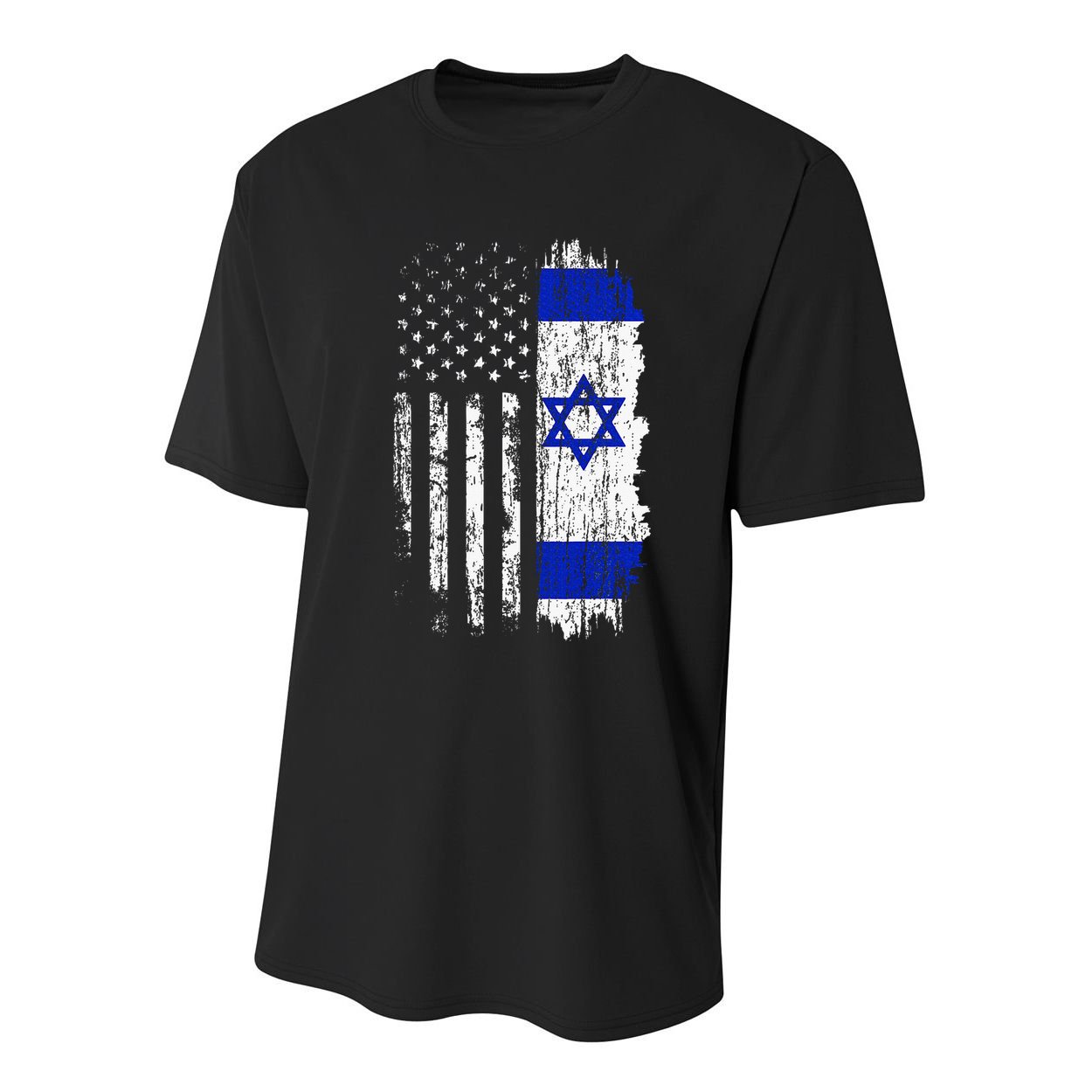 Israeli American Flag Pride Israel USA Israeli Youth Performance Sprint T-Shirt
