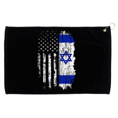 Israeli American Flag Pride Israel USA Israeli Grommeted Golf Towel